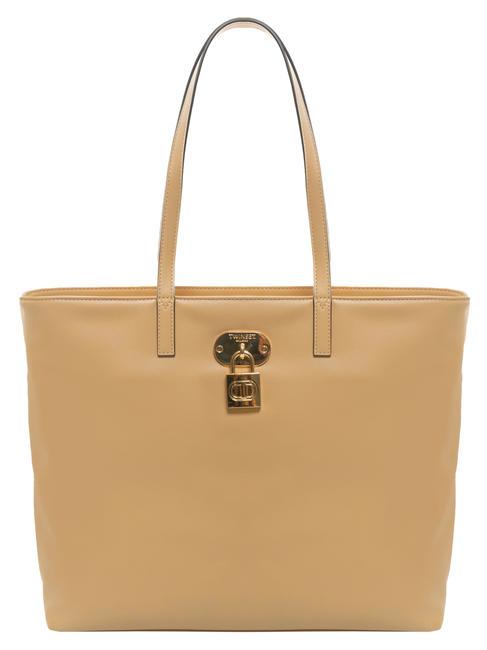 TWINSET T LOCK Borsa a spalla pecan brown - Borse Donna