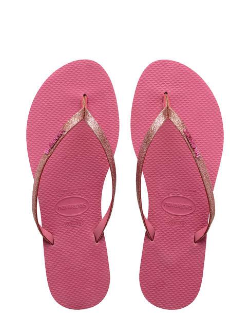HAVAIANAS YOU GLITTER Infradito velvet rose - Scarpe Donna