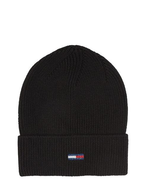TOMMY HILFIGER TOMMY JEANS FLAG Berretto black - Cappelli
