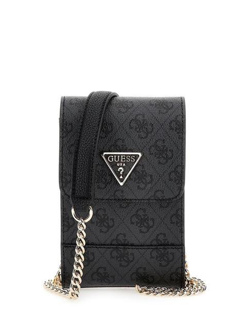 GUESS NOELLE Mini bag porta smartphone coal - Borse Donna