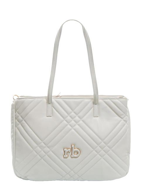 ROCCOBAROCCO DEA Borsa a spalla con tracolla off white - Borse Donna