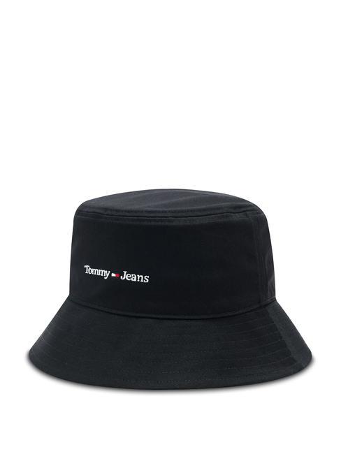 TOMMY HILFIGER TOMMY JEANS tommy jeans sport bucket cappello cotone  NERO - Cappelli