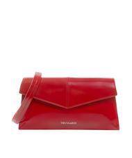 TRUSSARDI SALIS Pochette in pelle lucida cherry - Portafogli Donna - 1