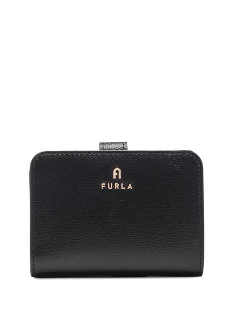 FURLA CAMELIA COMPACT Portafoglio piccolo in pelle Nero - Portafogli Donna