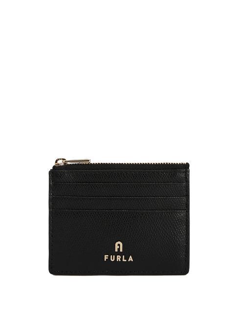 FURLA CAMELIA Portacard / Portamonete in pelle Nero - Portafogli Donna