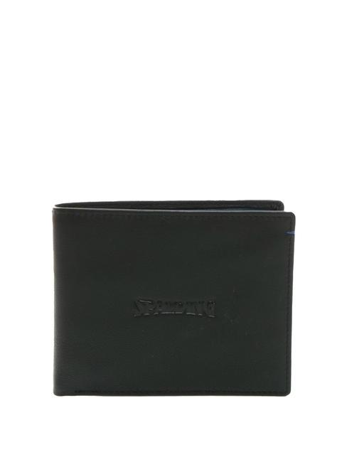 SPALDING COLOR WALLET Portafoglio in pelle black/navy - Portafogli Uomo