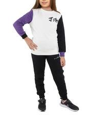 JOHN RICHMOND HADEW Tuta felpa e pantalone in cotone cloud/blk - Tute bambini - 1