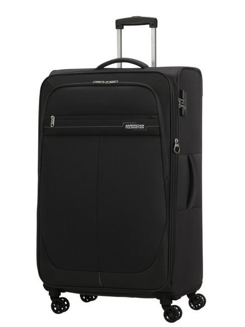AMERICAN TOURISTER DEEP DIVE Trolley grande espandibile black/grey - Trolley Semirigidi
