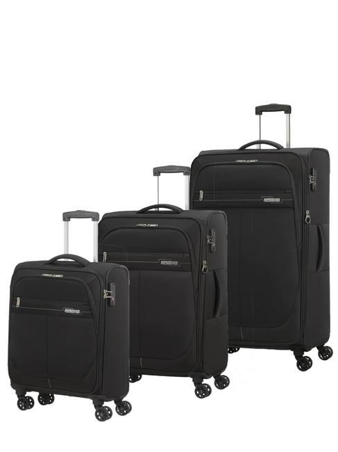 set AMERICAN TOURISTER deep dive set trolley 55 68 80 BLACK GREY