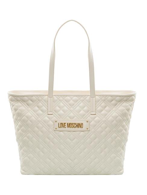LOVE MOSCHINO QUILTED Shopping Bag avorio - Borse Donna