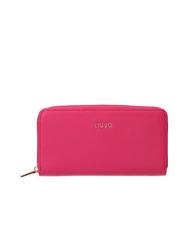 LIUJO CALIWEN Portafoglio grande zip around dark fuxia - Portafogli Donna - 1