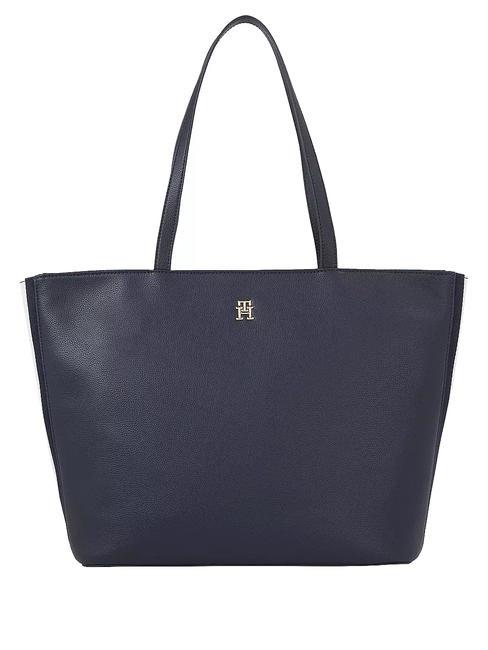 TOMMY HILFIGER TH ESSENTIAL Shopping Bag space blue - Borse Donna