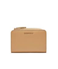 COCCINELLE METALLIC SOFT Small wallet in textured leather - Portafogli Donna