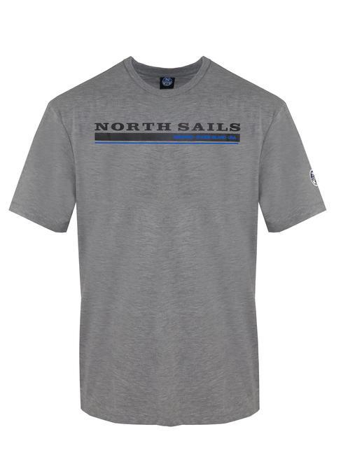 NORTH SAILS NEWPORT T-shirt in cotone grigio - T-shirt Uomo