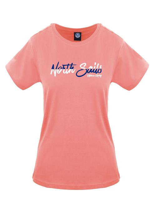 NORTH SAILS N|S OFFSHORE RACING T-shirt in cotone rosa - T-shirt e Top Donna