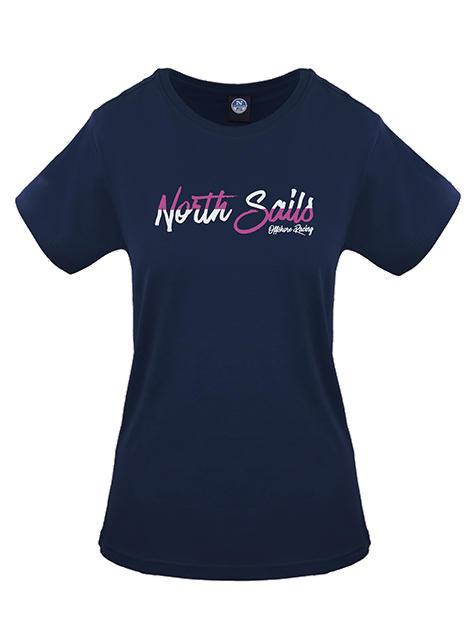 NORTH SAILS N|S OFFSHORE RACING T-shirt in cotone blue navy - T-shirt e Top Donna