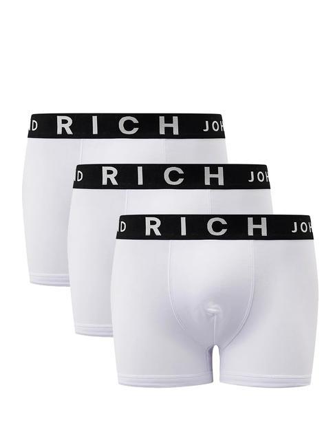 JOHN RICHMOND LONDON TRIPACK Set 3 trunks boxer white - Slip Uomo