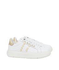 LOVE MOSCHINO BOLD 40 Sneakers in pelle bianco/platino - Scarpe Donna - 1