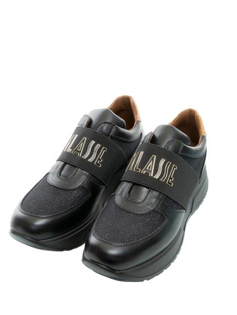 ALVIERO MARTINI PRIMA CLASSE GEO CLASSIC Sneakers platform inserto glitter ner/gebei - Scarpe Donna
