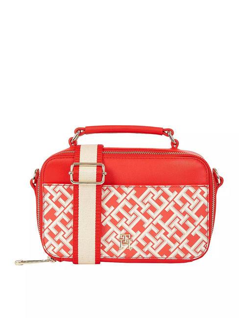 TOMMY HILFIGER ICONIC TOMMY MONOGRAM Borsa camera case in tessuto fierce red - Borse Donna
