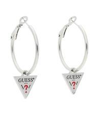 Orecchini A Forma Di Cuore Martellato In Argento Sterling