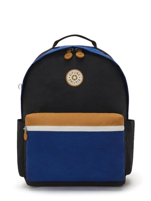 KIPLING DAMIEN M Zaino con porta pc 13" duo blue beige - Zaini Scuola & Tempo Libero