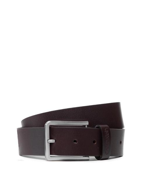 CALVIN KLEIN ESSENTIAL Cintura in pelle dark brown - Cinture