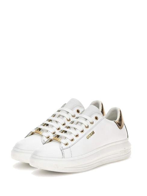 GUESS VIBO Sneakers white gold - Scarpe Donna