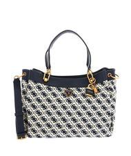 GUESS SHEMARA Borsa jacquard con tracolla navy logo - Borse Donna - 1