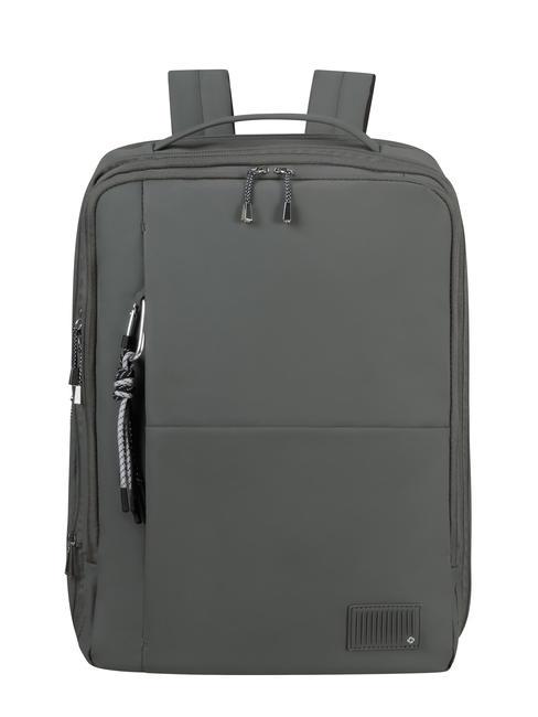 SAMSONITE WANDER LAST Zaino donna porta pc 14.1" gunmetal green - Zaini da lavoro porta PC