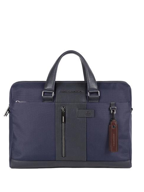 PIQUADRO MODUS RESTYLING Cartella in pelle porta pc 14" blu - Cartelle Lavoro
