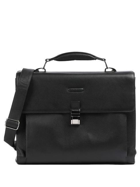 PIQUADRO MODUS  Cartella porta PC 15,6", in pelle Nero - Cartelle Lavoro