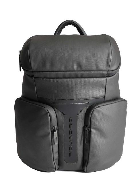 PIQUADRO HIDOR  Zaino porta PC 14" Nero - Zaini da lavoro porta PC