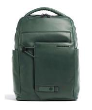 PIQUADRO Zaino Grande In Pelle 15.6'' | Camouflage Accent | 22 Litri | Scomparti Per Laptop E Tablet | Porta Trolley E Protezione RFID | Blu Scuro/Nero - 5