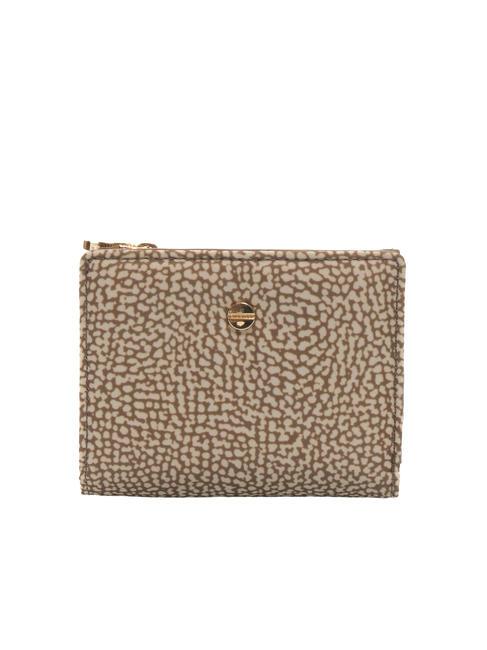 BORBONESE CLASSICA Portafoglio portamonete piccolo  beige brown - Portafogli Donna