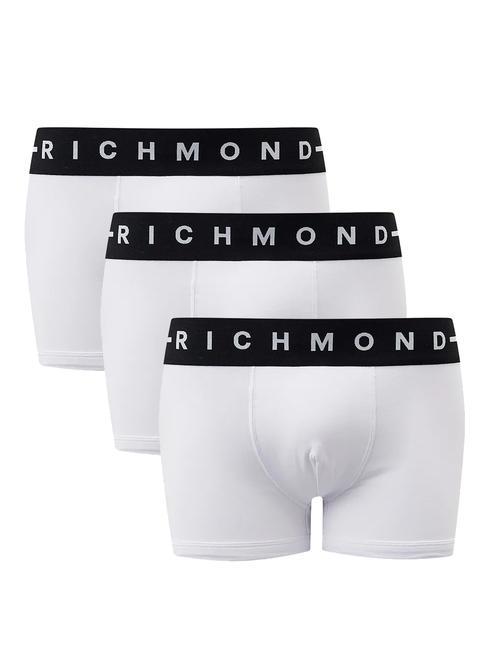 JOHN RICHMOND FLORENCE TRIPACK Set 3 trunks boxer white - Slip Uomo