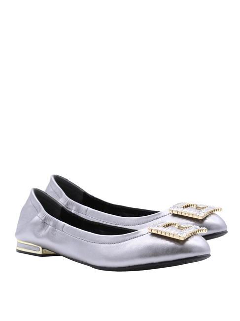 GUESS MICKLE Ballerine in pelle pewter - Scarpe Donna