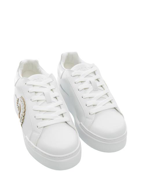 POLLINI CARRIE Sneakers platform bianco/argento - Scarpe Donna