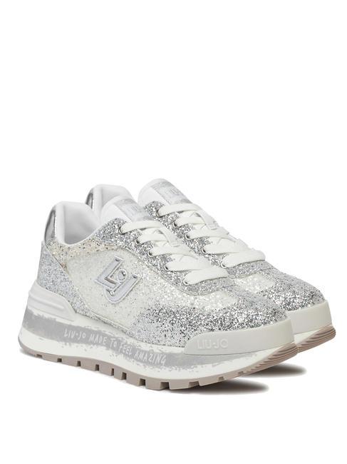 LIUJO AMAZING 26 Sneakers glitterate silver - Scarpe Donna