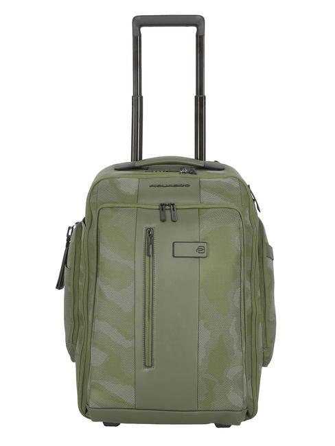 PIQUADRO BRIEF 2 Trolley cabina portabilità zaino verde - Bagagli a mano