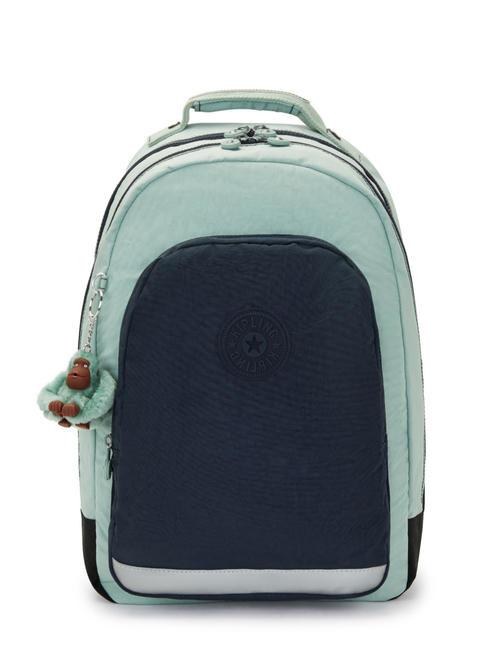 KIPLING CLASS ROOM Zaino porta pc 15" sea green block - Zaini Scuola & Tempo Libero