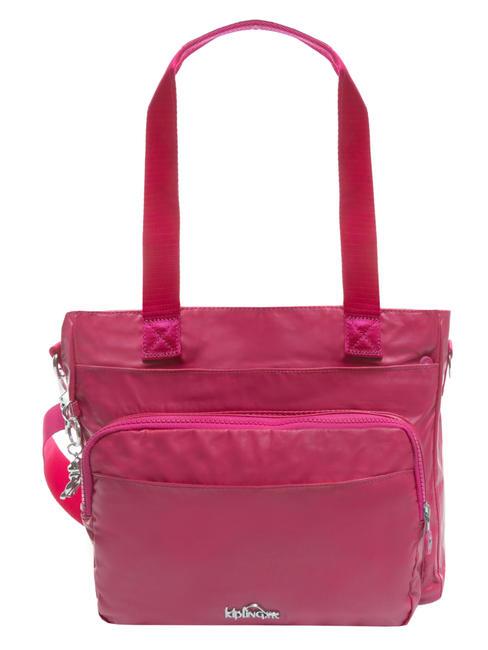 KIPLING SINISIA Borsa a spalla con tracolla lacquer fuchsia - Borse Donna