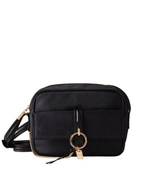 BORBONESE ETOILE  Mini camera bag in nylon dark black - Borse Donna