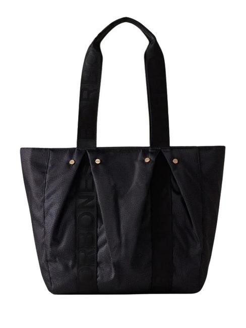 BORBONESE CLOUDETTE Shopping Bag dark black - Borse Donna