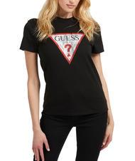 GUESS CLASSIC FIT LOGO T-shirt con logo triangolo - T-shirt e Top Donna