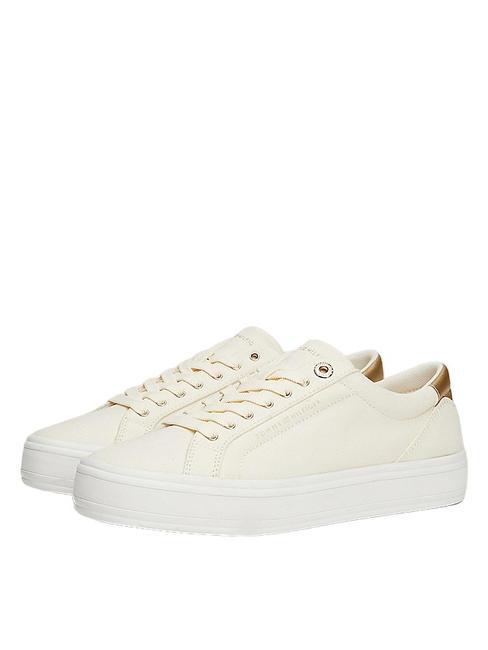 TOMMY HILFIGER TH ESSENTIAL Snakers in canvas calico - Scarpe Donna