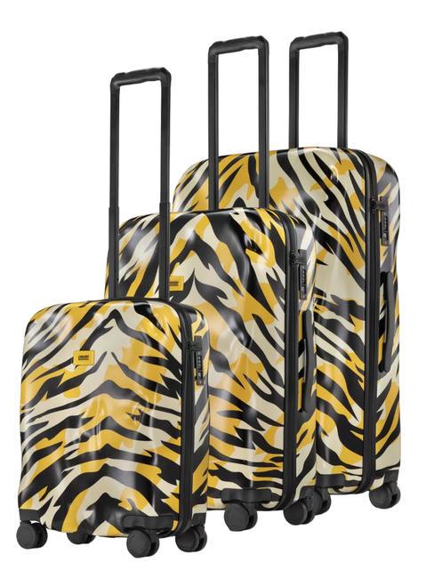CRASH BAGGAGE ICON PATTERN Set 3 trolley: cabin, medio, grande tiger camo - Set Trolley