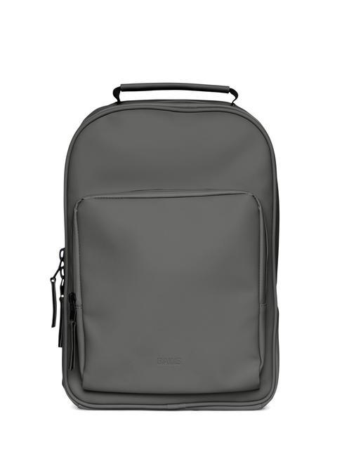 RAINS BOOK DAYPACK  Zaino impermeabile grey - Zaini Scuola & Tempo Libero