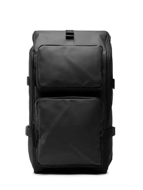 RAINS TRAIL CARGO BACKPACK Zaino porta PC 13" black - Zaini Scuola & Tempo Libero