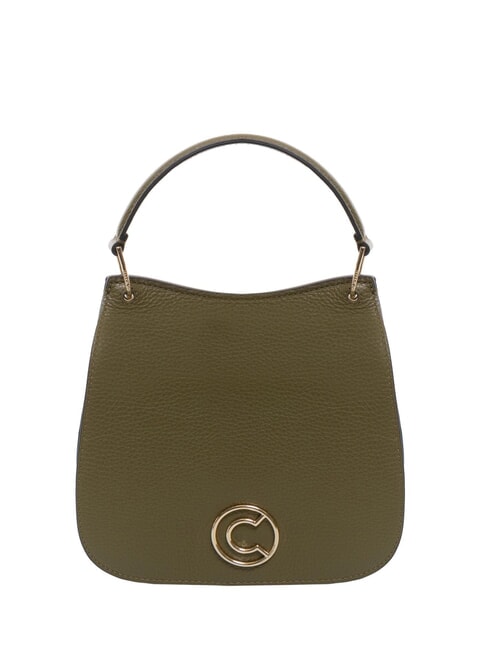 COCCINELLE LEILANI Borsa a mano piccola in pelle con tracolla loden - Borse Donna